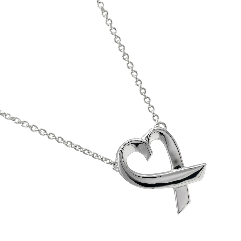 Tiffany Co Loving Heart Necklace Sterling Silver
